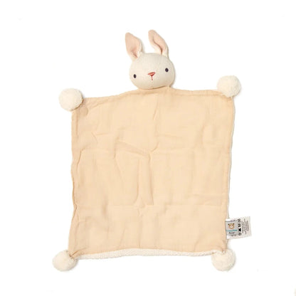 Organic knit baby bunny comforter