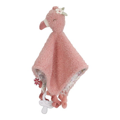 Luxury New Baby Girl Hamper, Flamingo Comforter, Cuddly Toy & Pamper Candle for Mum