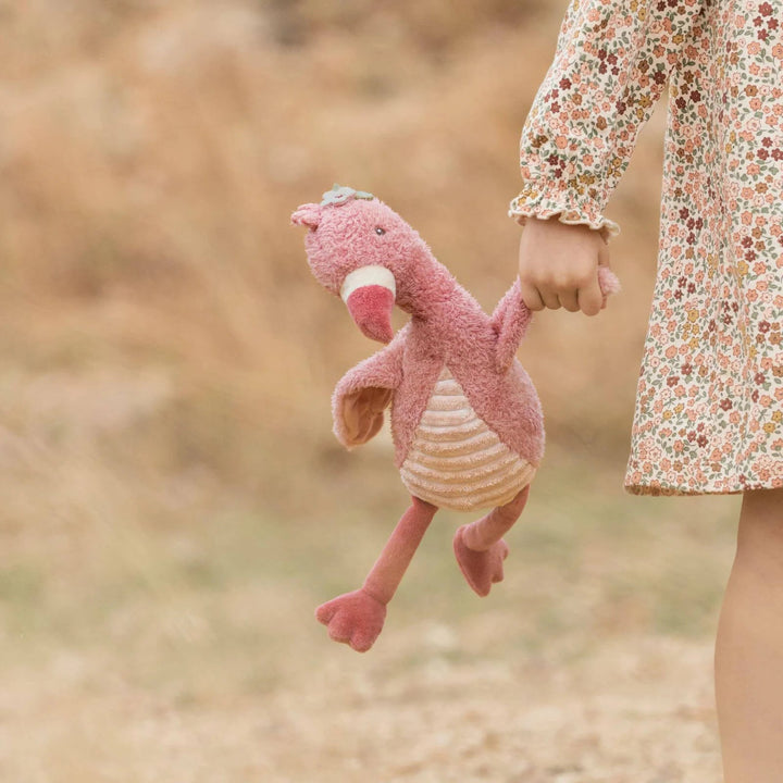 soft cuddly flamingo