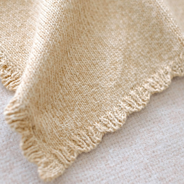 Cuddle + Kind Lovey Collection, Baby Bear Organic Cotton Hand Knit Comforter