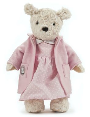 Personalised Darcy Ragtales Traditional Teddy In Pink Nightie And Dressing Gown