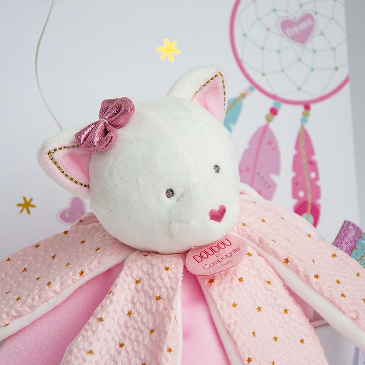 Pink petal Cat doudou comforter 