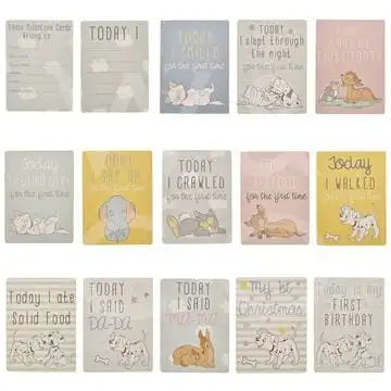 Disney  ,milestone cards 