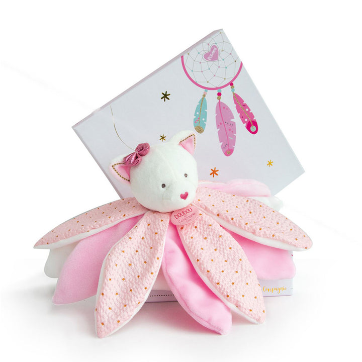 Pink petal Cat doudou comforter 