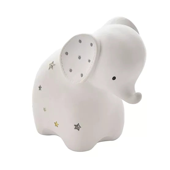 Bambino By Juliano Elephant White Money Box Baby Christening Gift, New Baby Gift