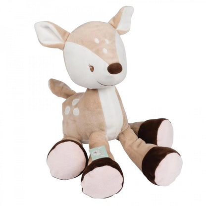 Baby Gift Hamper, Cuddly Fawn Toy And Baby Dressing Gown, New Mum Chocolate