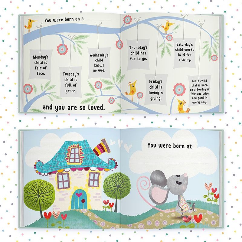 The Day You Were Born In December, Baby Gift Book, Christening Gift