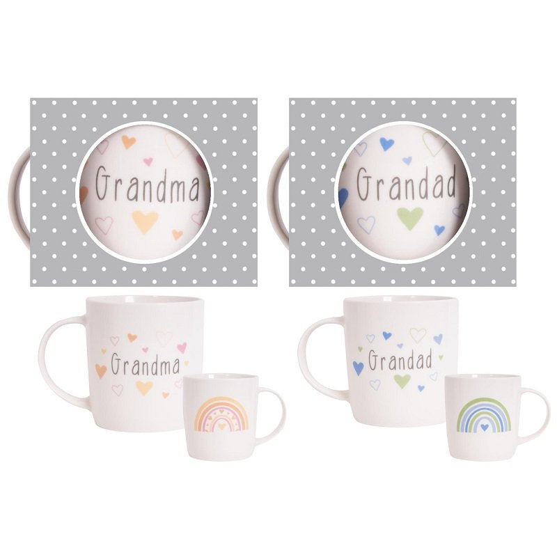 Grandparnts mugs with rainbows