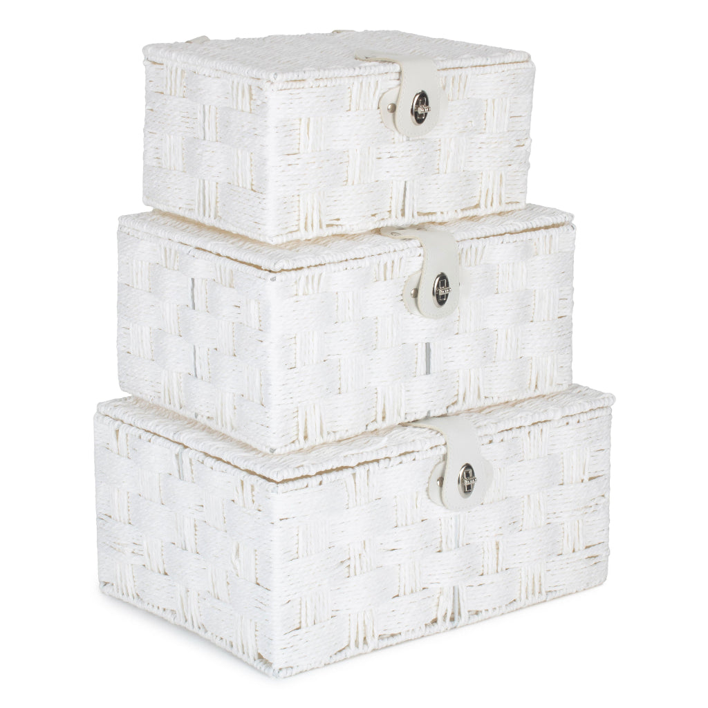 white paper rope empty hampers