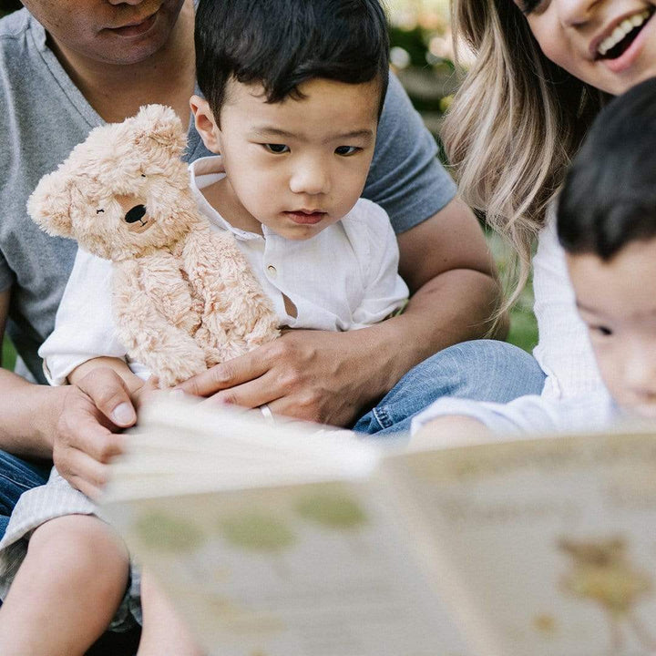 honey bear snuggler with 2 board books about grattude