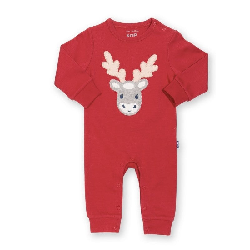 baby's first christmas hamper with a santa miffy, organic cotton reindeer outfit , baby santa hat and 1st Christmas photo album