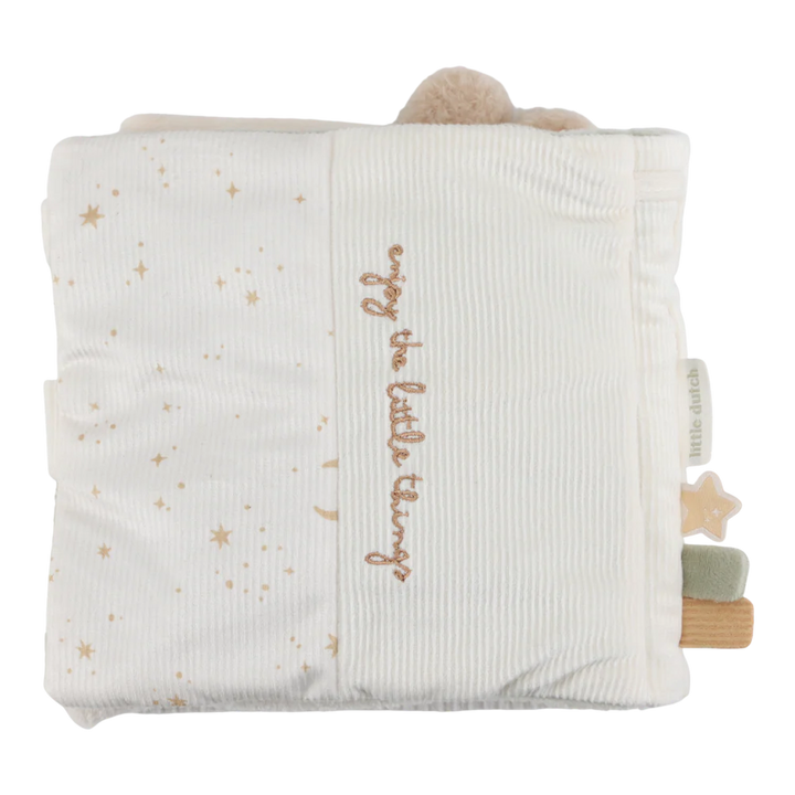 soft neutral baby book with bunny