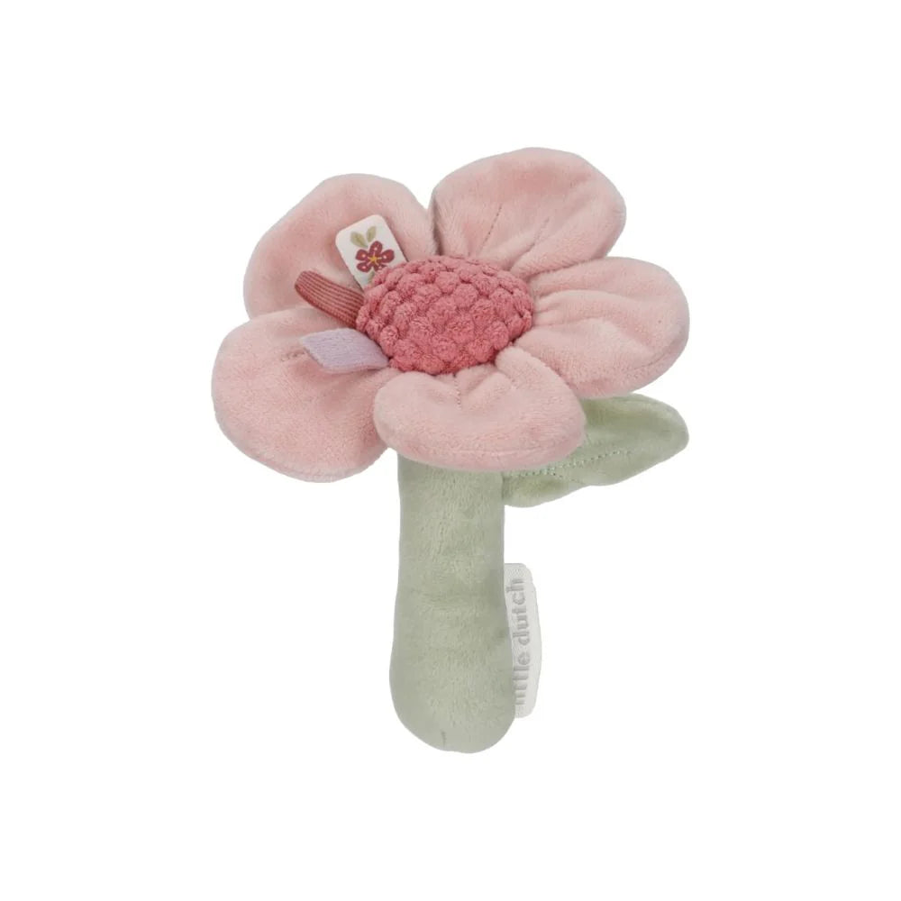 pink flower rattle on a soft green stalk 