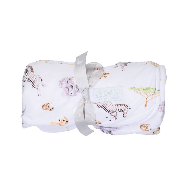 Little Savannah African Animal Baby Blanket By Wrendale Design