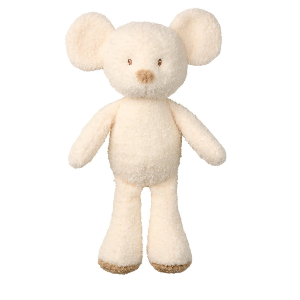 soft cuddly mouse teddy in cream