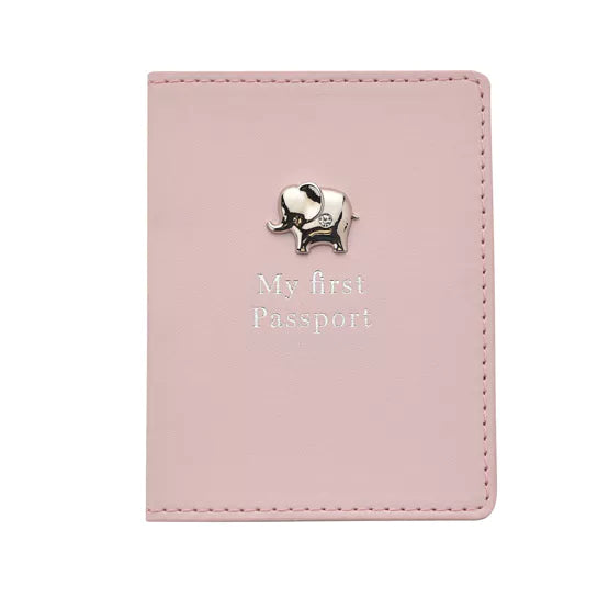 Pink Baby Passport Holder And Luggage Label