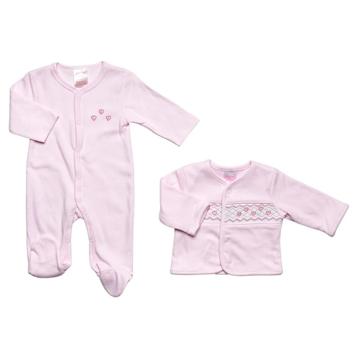 baby pink clothing set
