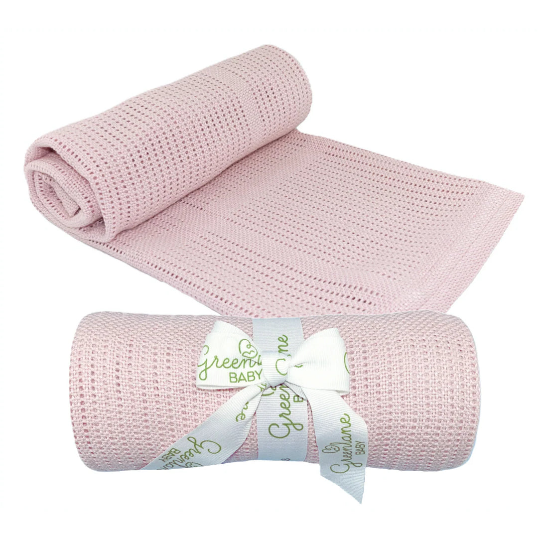 Luxury New Baby Girl Hamper, Flamingo Comforter, Cuddly Toy & Pamper Candle for Mum