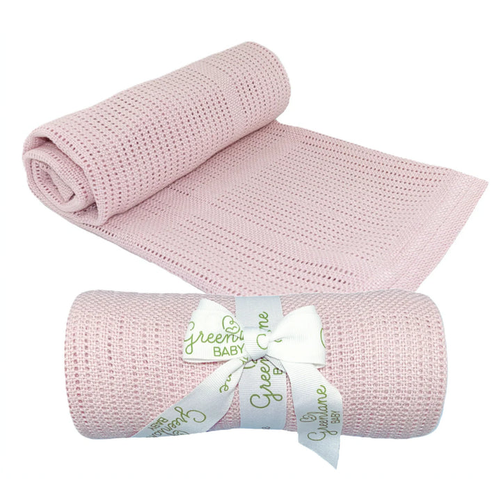 Luxury New Baby Girl Hamper, Flamingo Comforter, Cuddly Toy & Pamper Candle for Mum