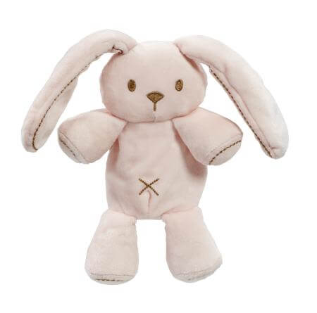 pink crinkle bunny soft toy