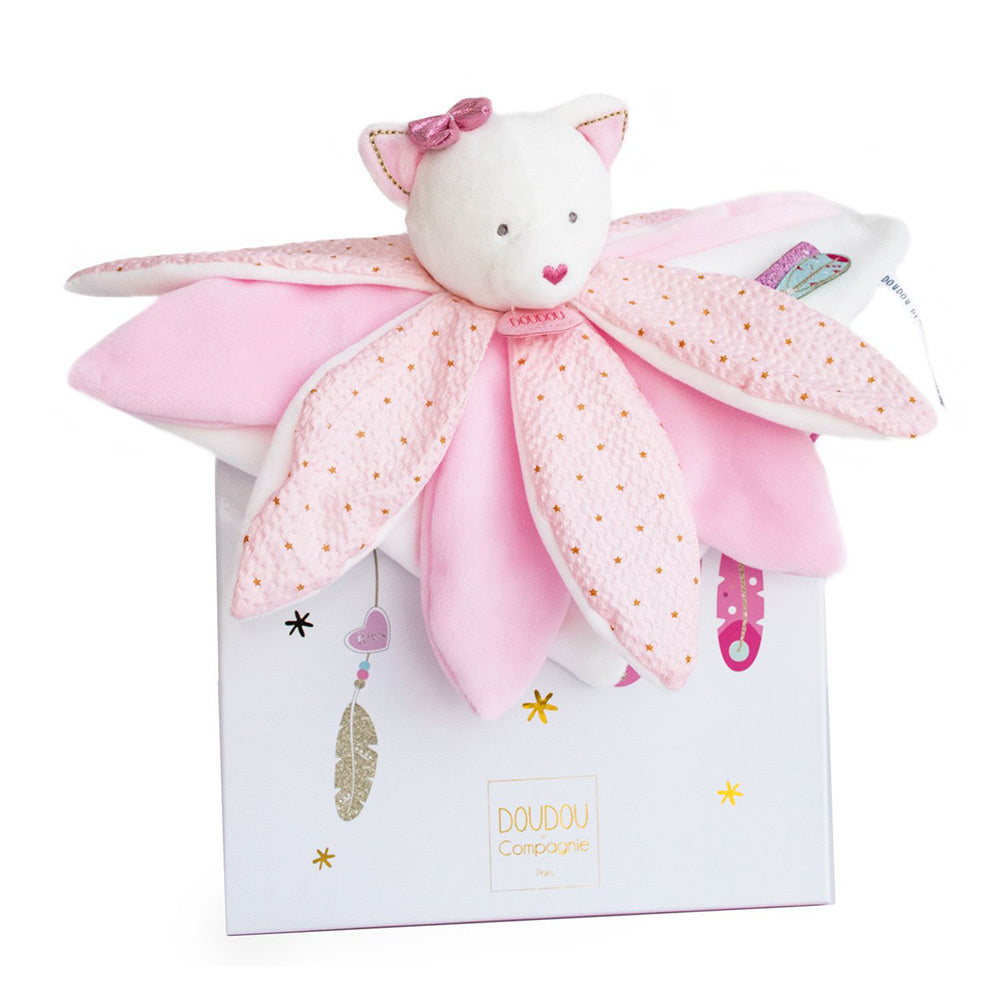 Pink petal Cat doudou comforter 