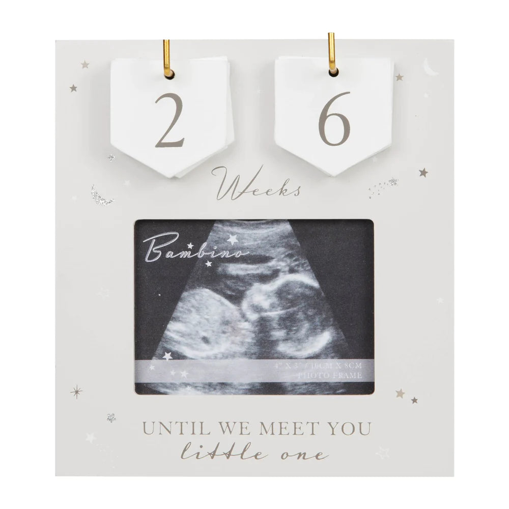 Pregnancy countdown frame with changeable numbers 