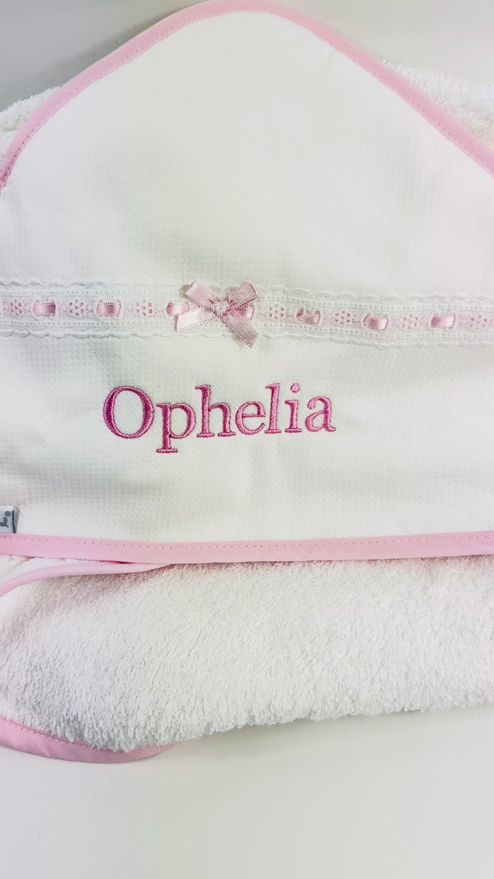 Luxury Baby Hooded Towel, Personalised Baby Gift