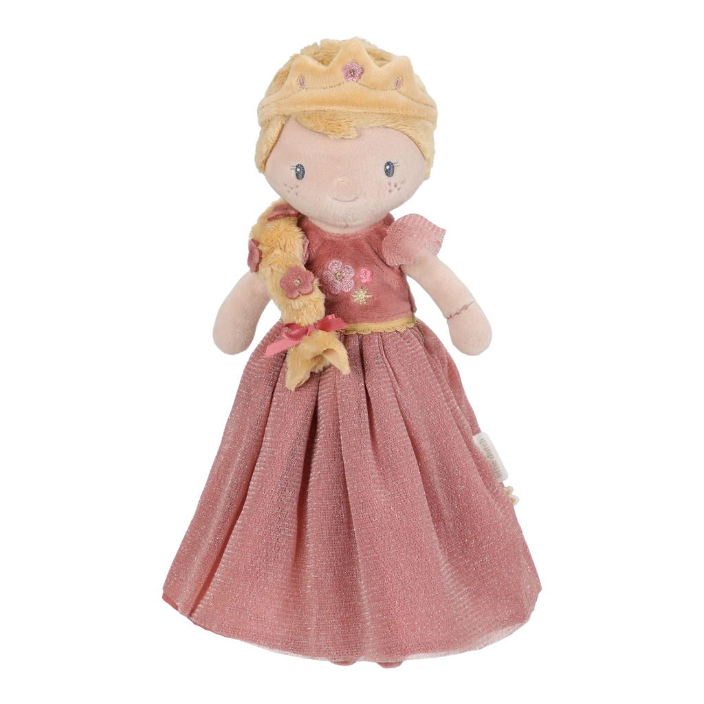 Princess Julia soft doll with blonde plait and pink dress