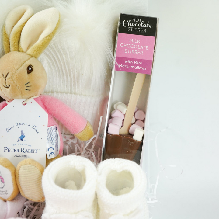 Beatrix Potter Flopsy Bunny Baby Girl Hamper, New Mum Gift, Corporate Baby Gift