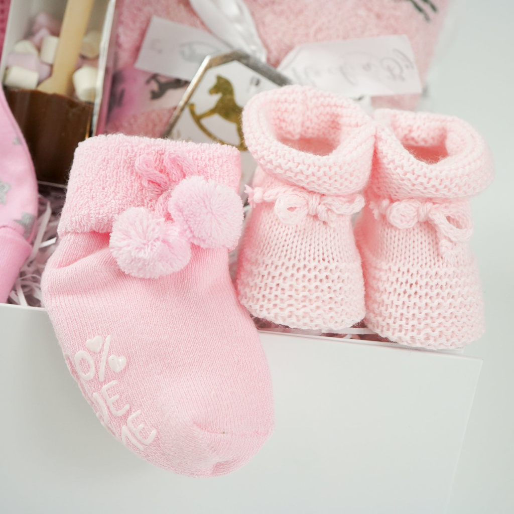 Baby Girl Hamper, Snuggly Bunny Baby Hooded Towel, Baby Blanket, New Mum Chocolate Treat