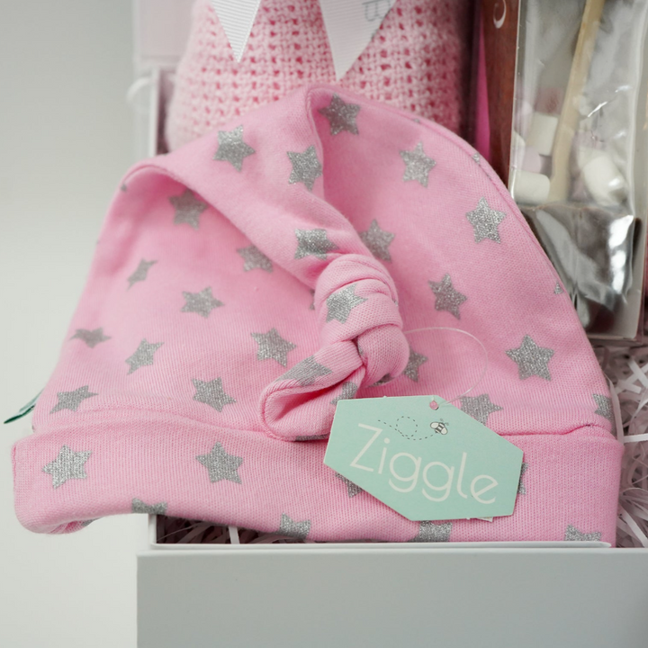 Baby Girl Hamper, Snuggly Bunny Baby Hooded Towel, Baby Blanket, New Mum Chocolate Treat