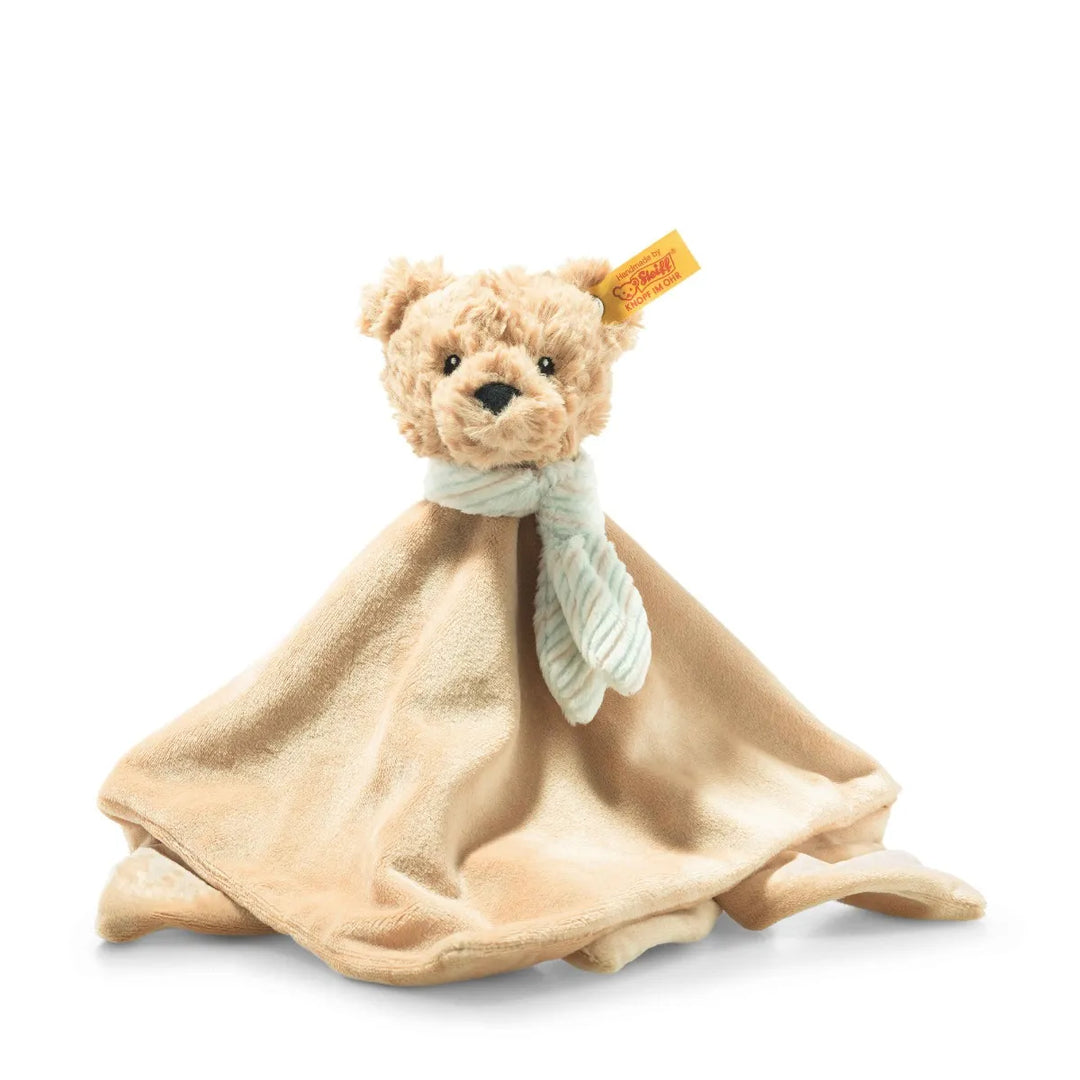 soft steiff teddy baby comforter in beige 