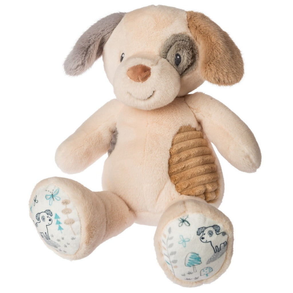 baby soft toy puppy, patchwork