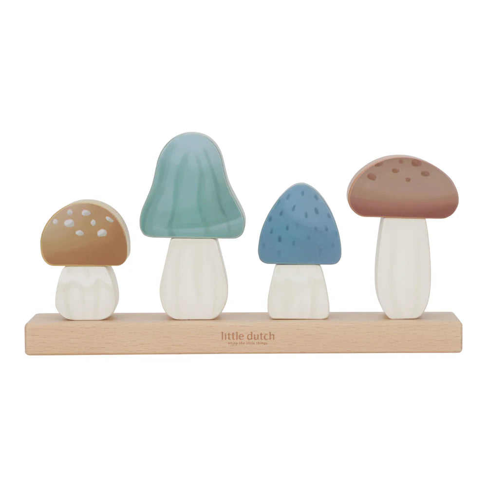 Little Dutch Forest Friends Stacking Puzzle Mushrooms FSC