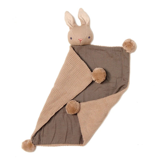 Organic Knit Baby Bunny Baby Comforter 