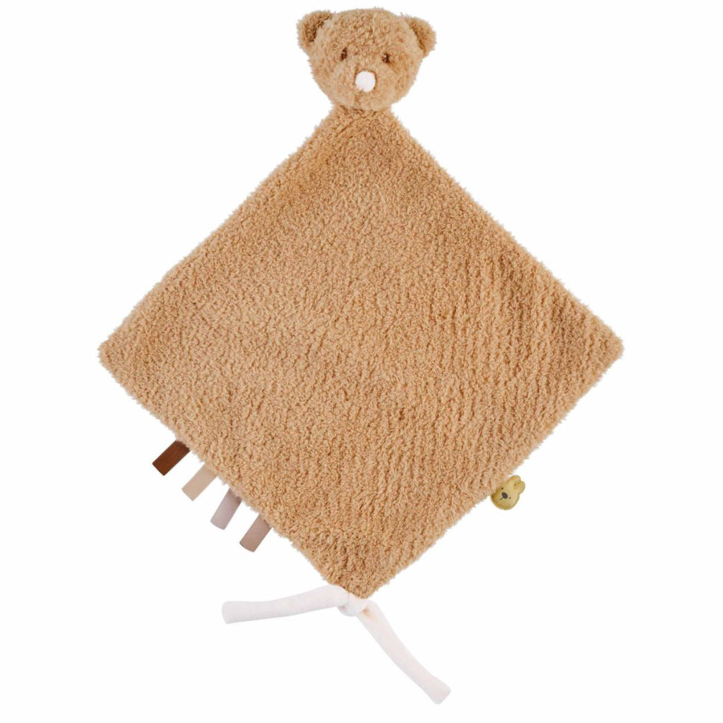 soft caramel coloured teddy comforter 