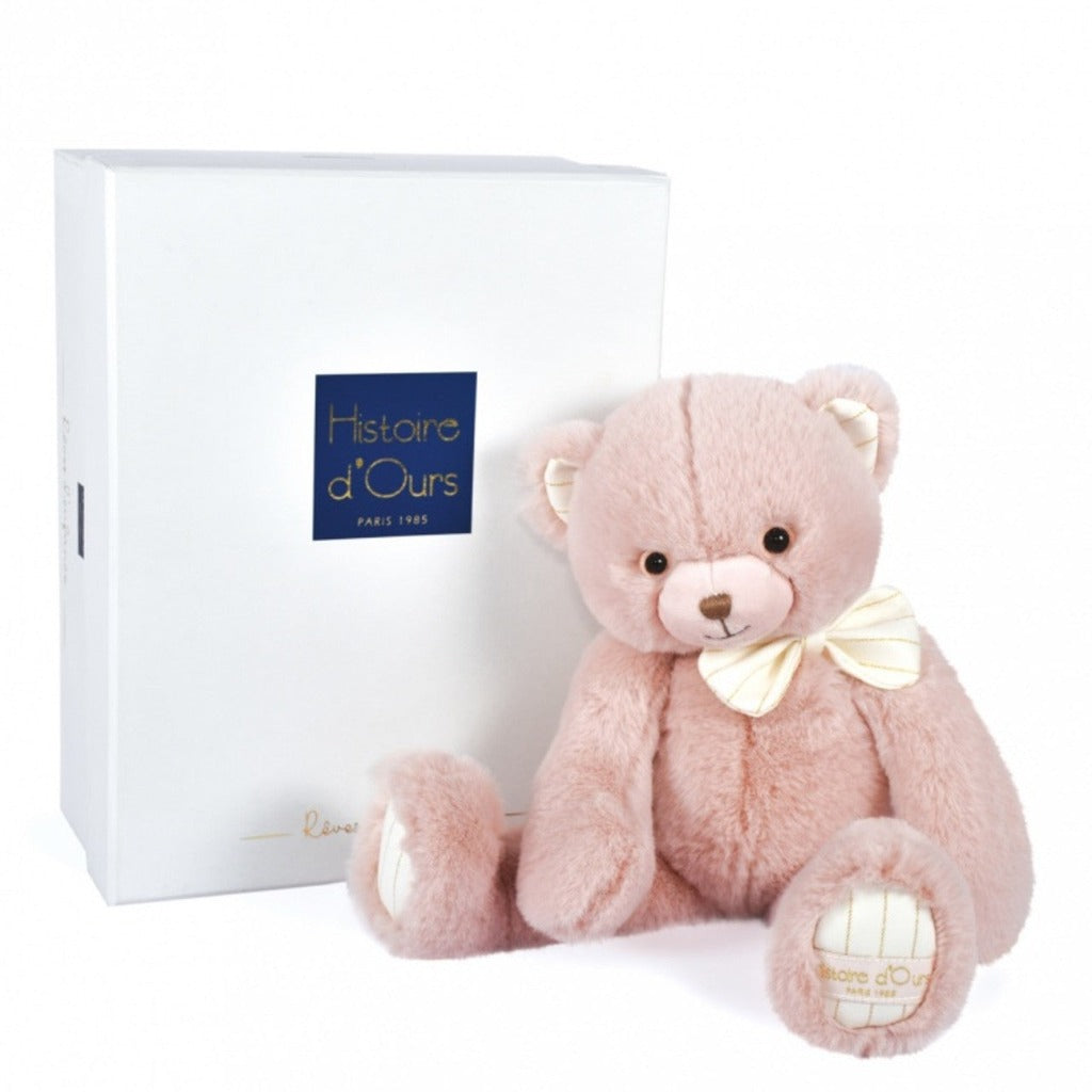 Soft rose pink teddy boxed