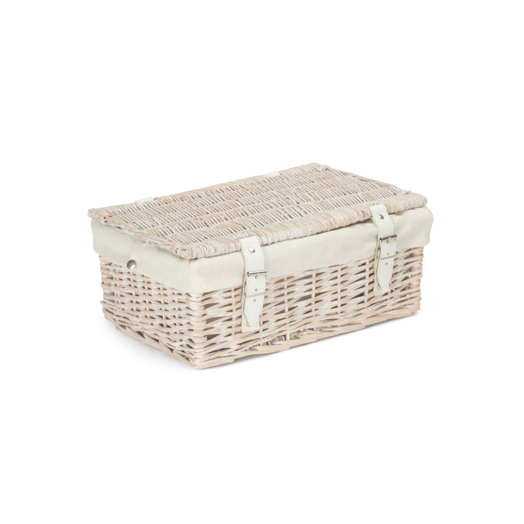 white wicker hamper basket