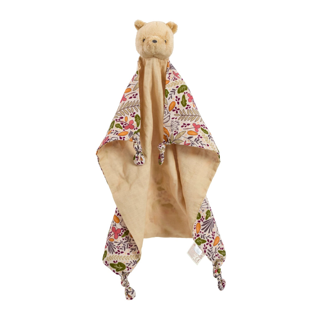 winnie the pooh muslin baby comforter 