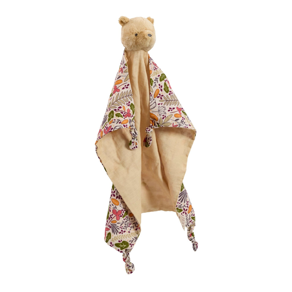 winnie the pooh muslin baby comforter 