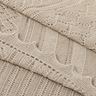 Cotton Lace baby shawl with scalloped edges in neutral porridge colour by G H Hurt