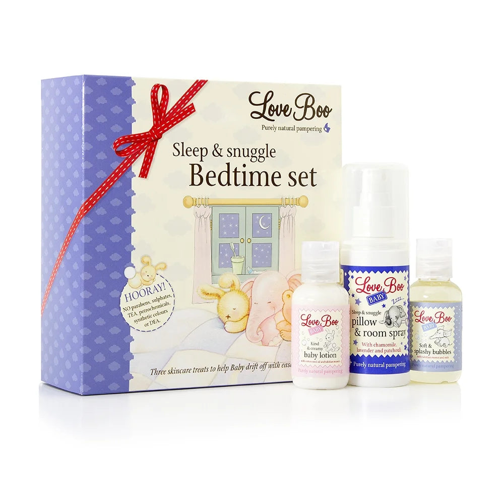 Love Boo Sleep & Snuggle Bedtime Set , Baby Toiletries Set, New Mum Gift