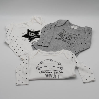 Baby Boy Gifts, Milestone Hamper Basket, Milestone Baby Vests, Elephant Comforter, Dream Big Plaque, Personalised Gifts For Newborns