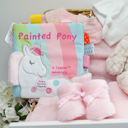 Baby soft book with taggies 