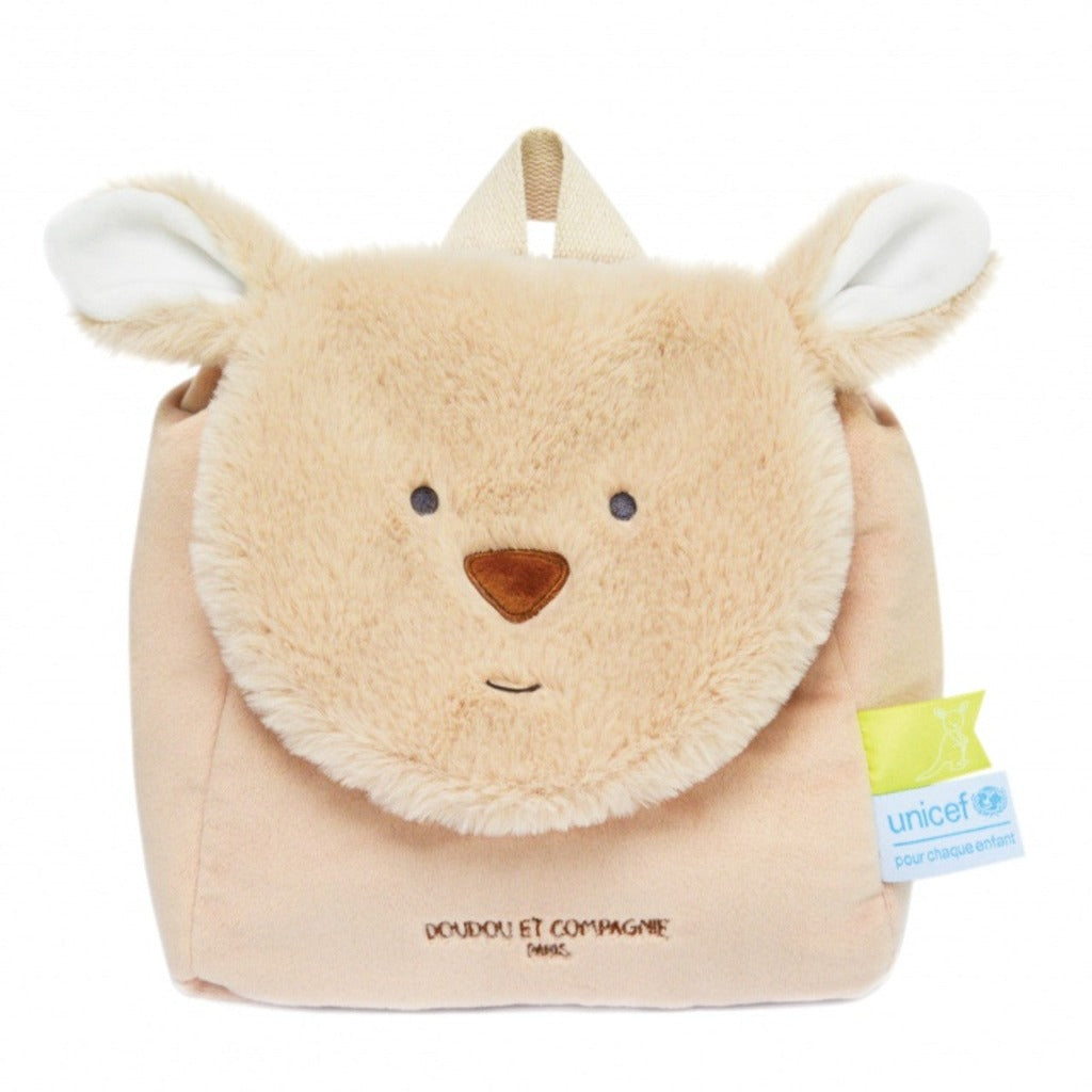 Kangeroo childs backpack plush