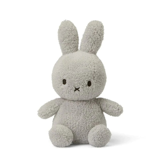 Miffy Bunny, Grey Soft Terry Rabbit Baby Soft Toy, Baby Christening Gift