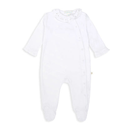 White designer online baby grow