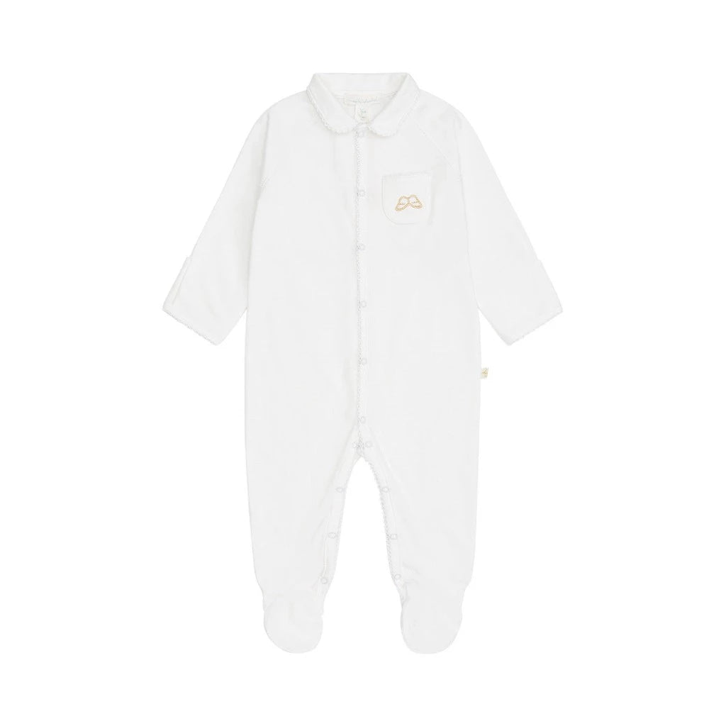 Luxury Marie-Chantal Angel Wings White Baby Sleepsuit, Baby Coming Home Outfit, Luxury Baby Brush, Baby Suitcase, Little Butterfly London Toiletries