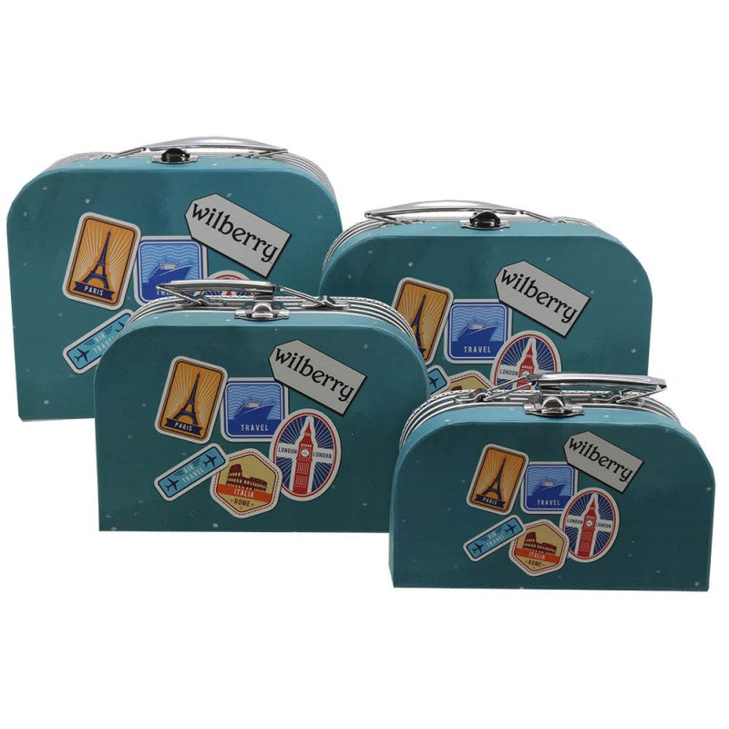 Cardboard suitcase storage case 