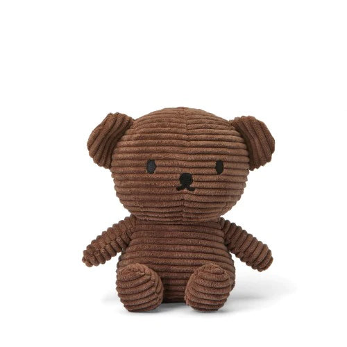 Miffy Boris Bear Plush Brown Corduroy Soft Toy, New Baby Gift